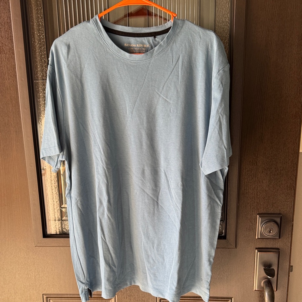 Banana Republic Sky Blue Short Sleeve Tee